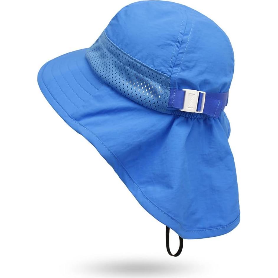 Sombrero de Sol para Bebés Upeilxd UPF 50+ 2 Piezas Azul