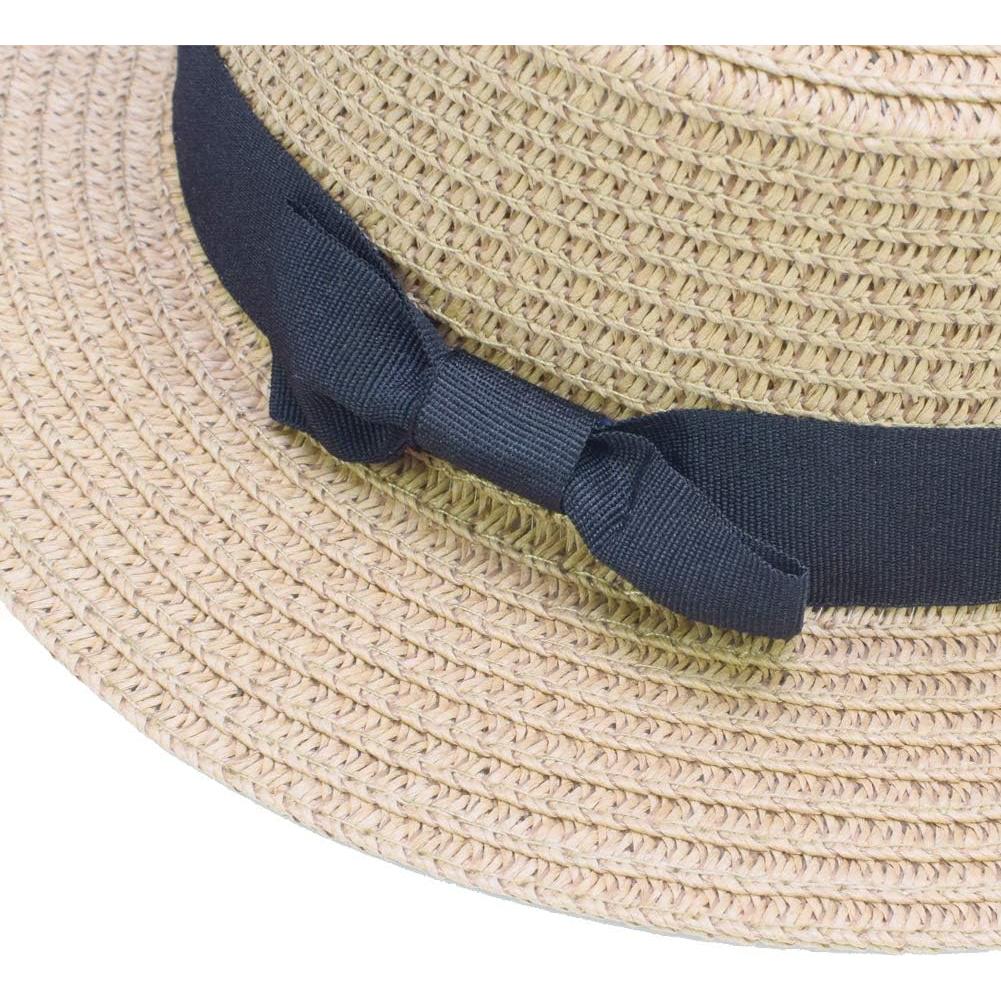 Sombrero de Playa para Niños Beige 100% Paja Natural