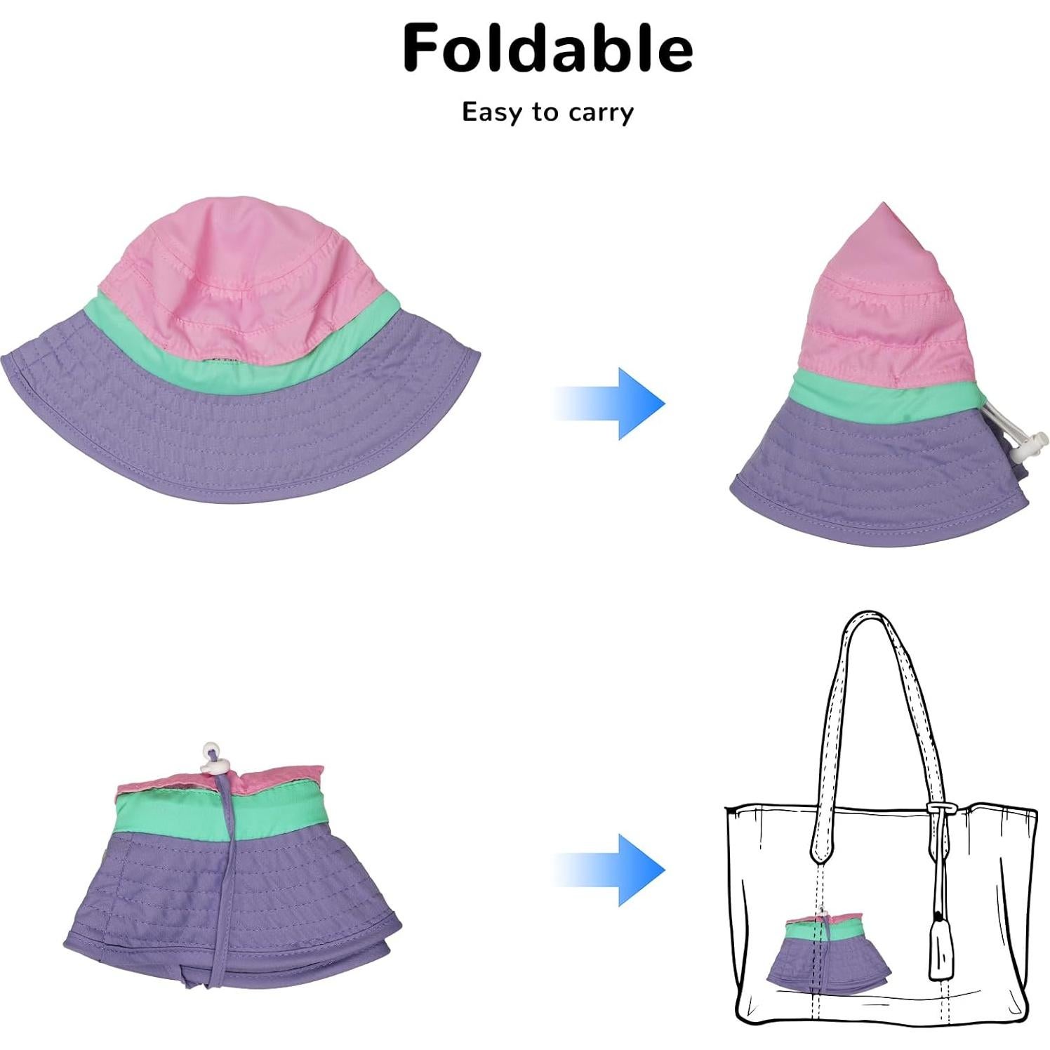 Gorro de Sol Heccei para Bebé UPF 50+ Verde 6-24 Meses