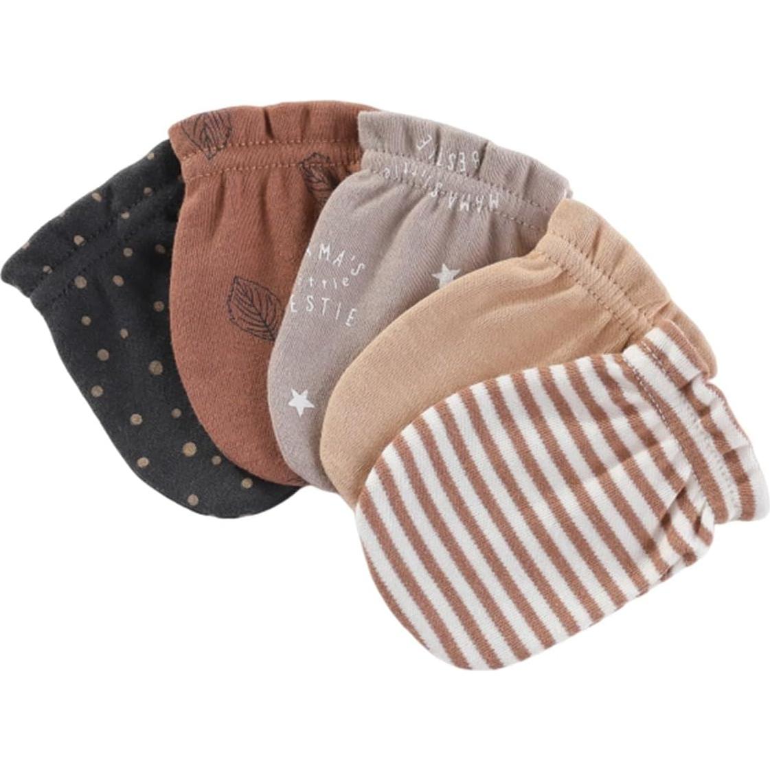 Mitones Antirrasguños Unisex Bebés 0-3 Meses Algodón