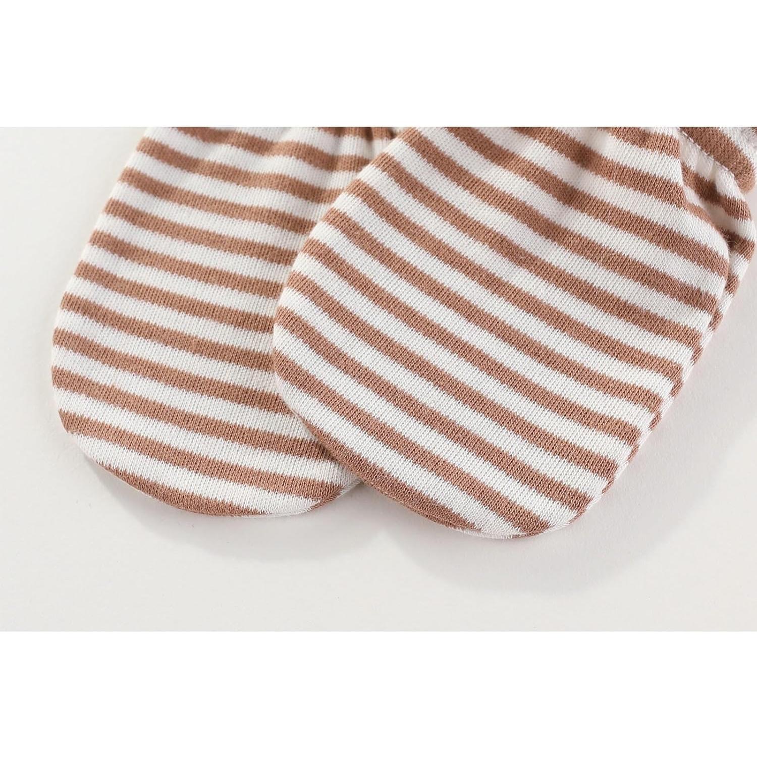 Mitones Antirrasguños Unisex Bebés 0-3 Meses Algodón