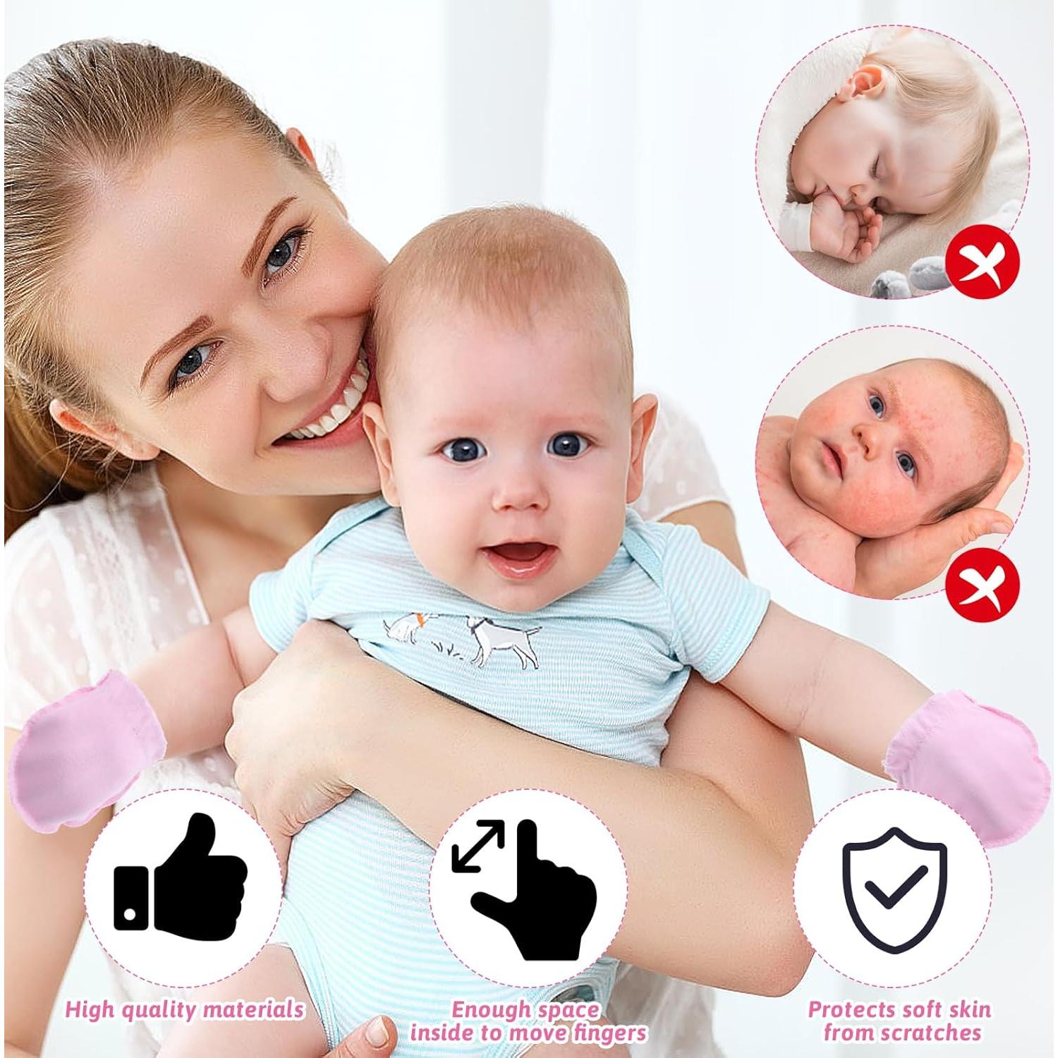 40 Pares de Manoplas Antiarañazos Bebés 0-6 Meses DIVINA VITAE