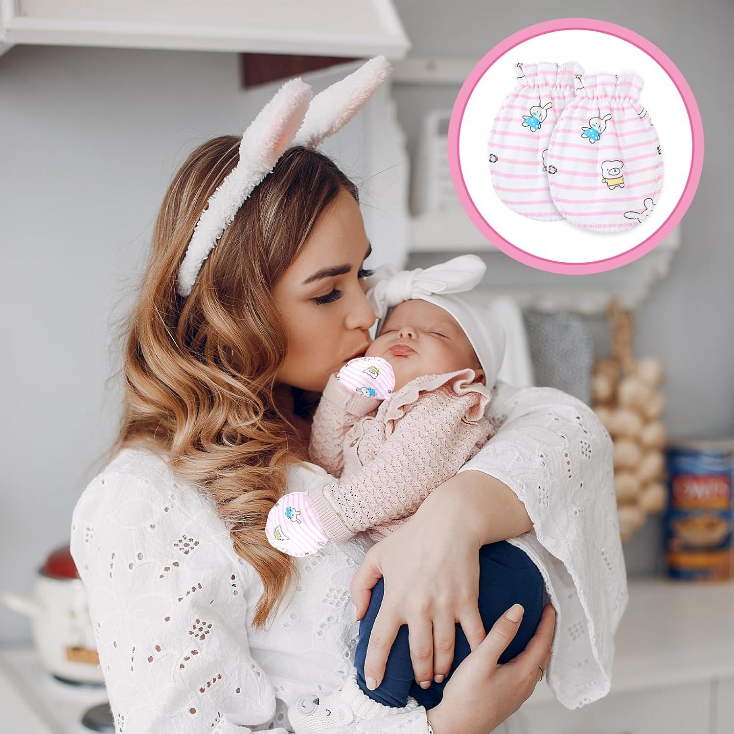 40 Pares de Manoplas Antiarañazos Bebés 0-6 Meses DIVINA VITAE