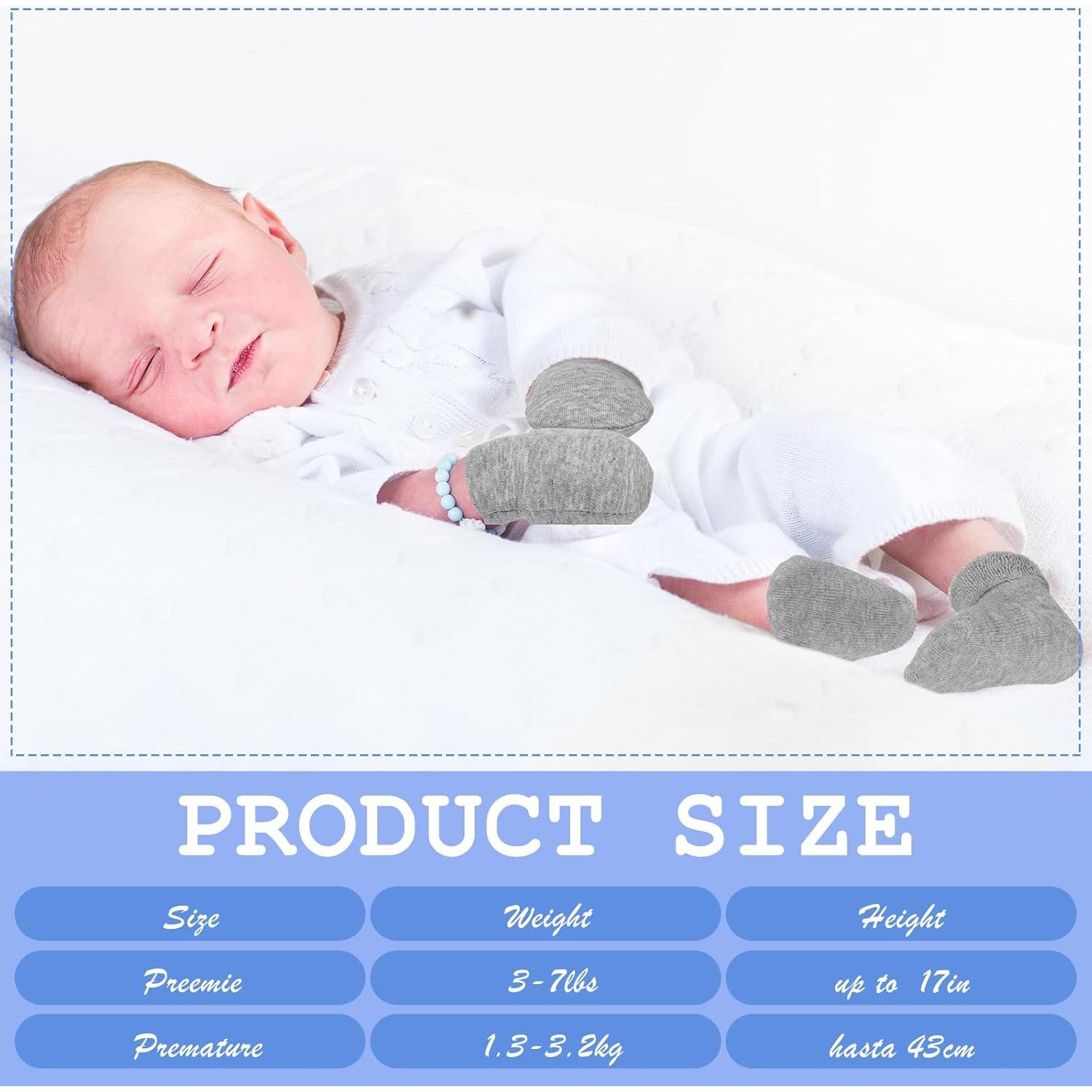 Juego de 6 Manoplas y Calcetines para Bebés Prematuros Breathffy