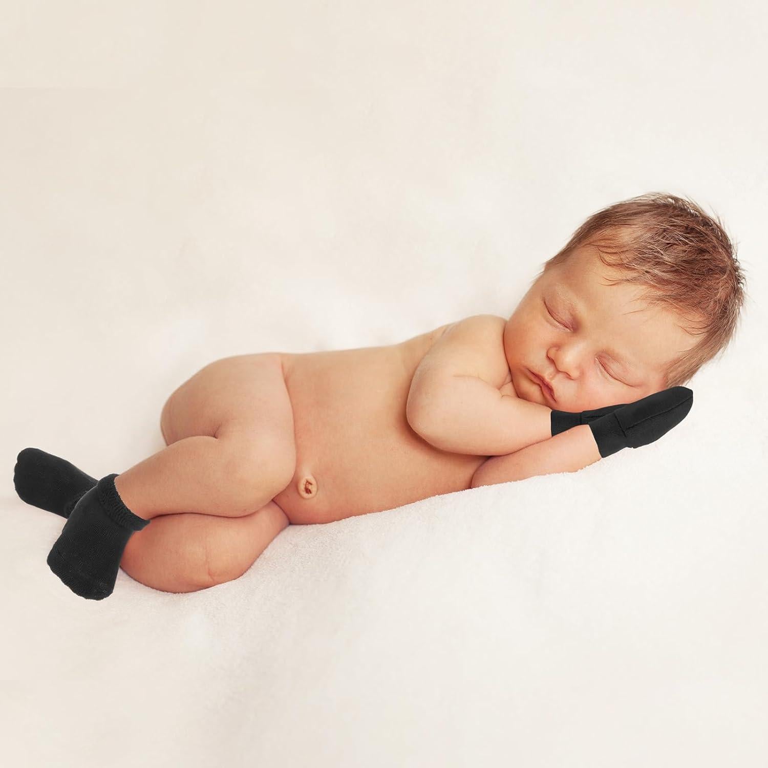 Juego de 6 Manoplas y Calcetines para Bebés Prematuros Breathffy