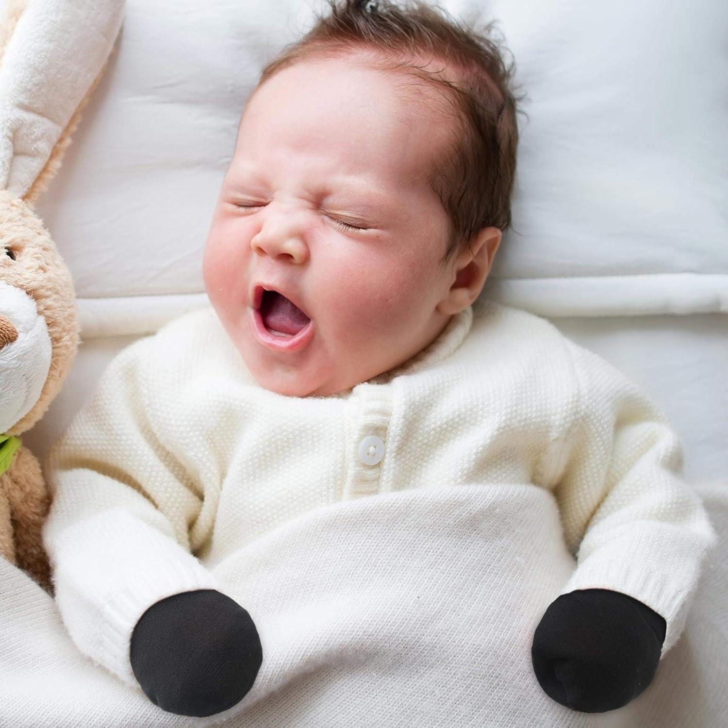 9 Pares Mitones de Algodón para Bebés 0-6 Meses Sin Rasguños