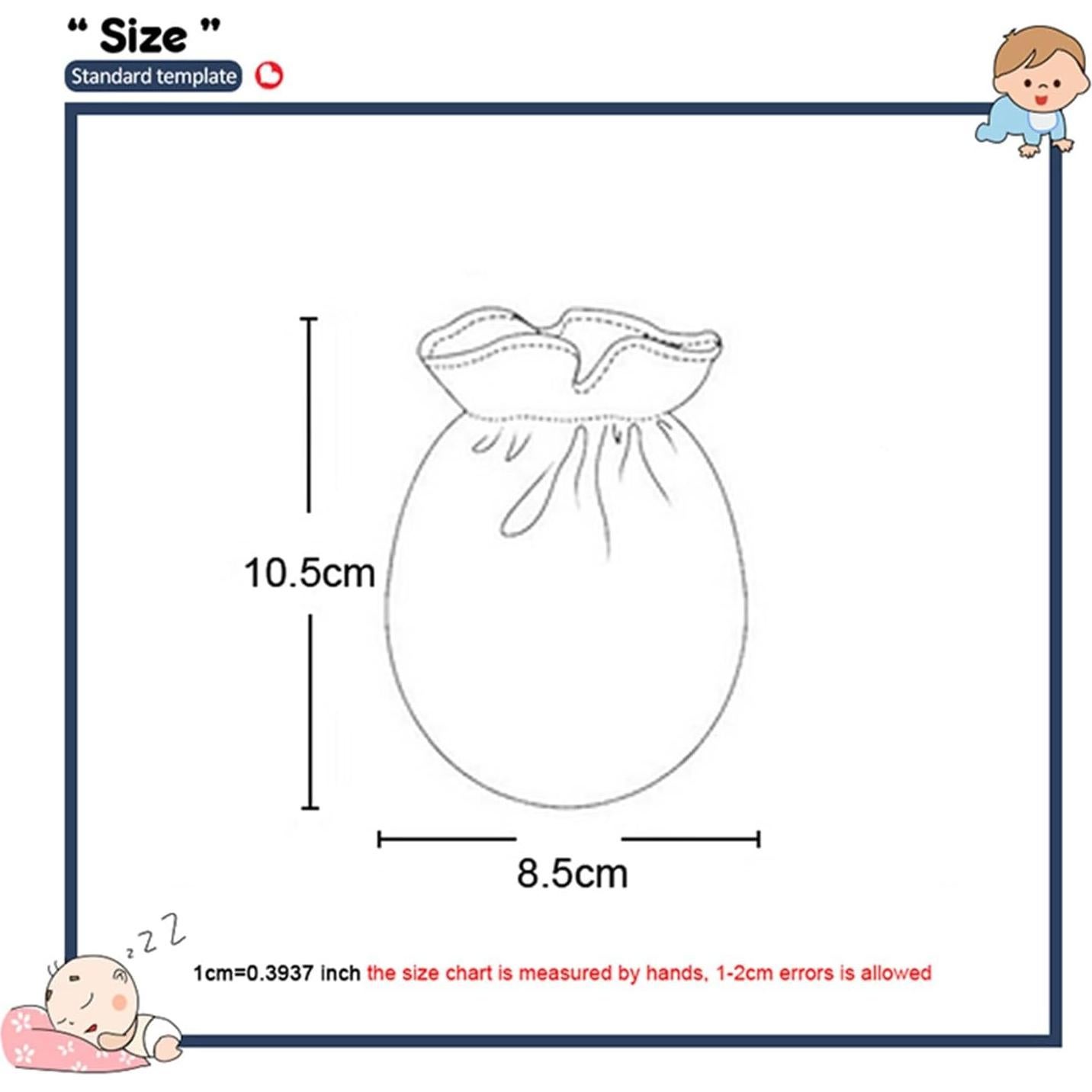 5 Pares de Mitones Antirrasguños para Bebés 0-6 Meses