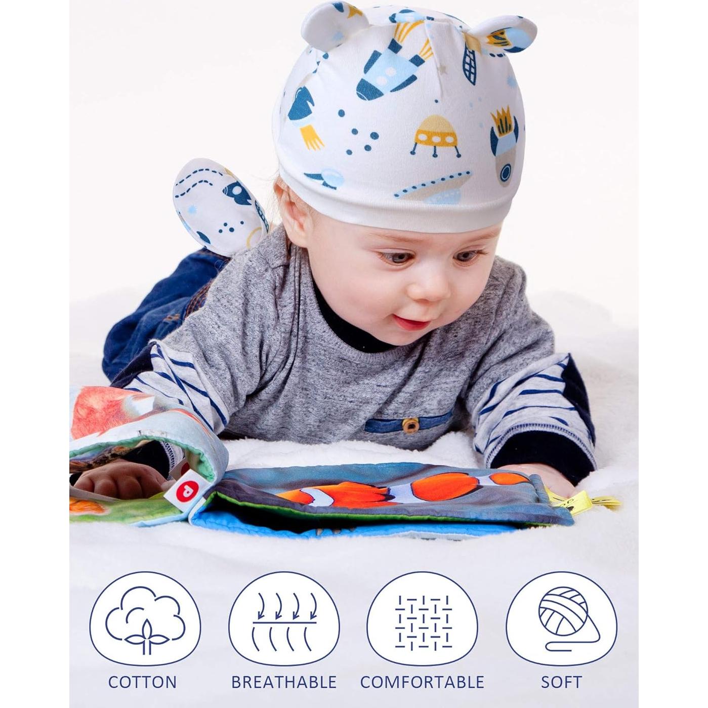 Conjunto Geyoga 18 Piezas: Gorro, Manoplas y Calcetines Bebé 0-6 Meses