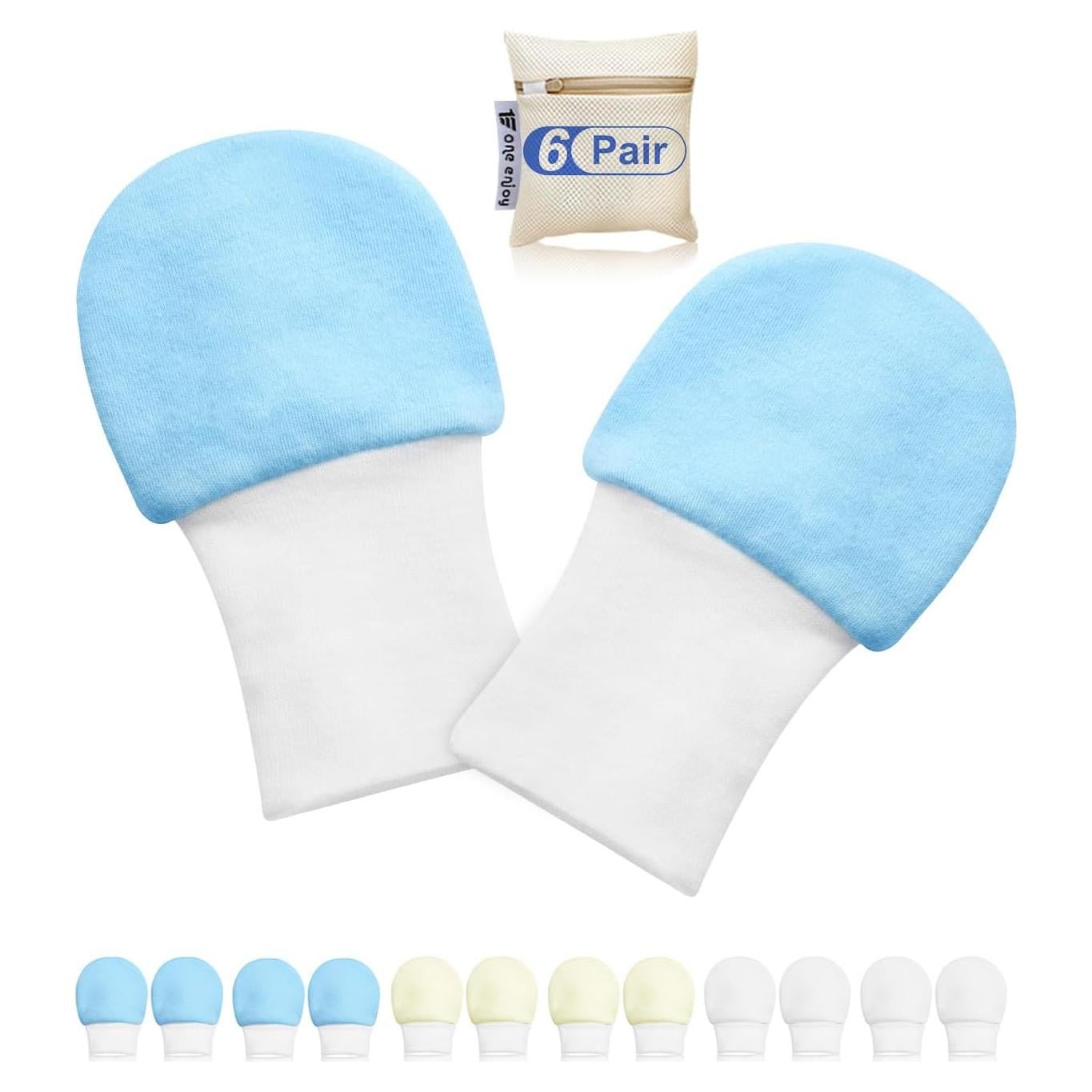 Manoplas Antirrasguños para Bebés One Enjoy - 6 Pares 0-6 Meses