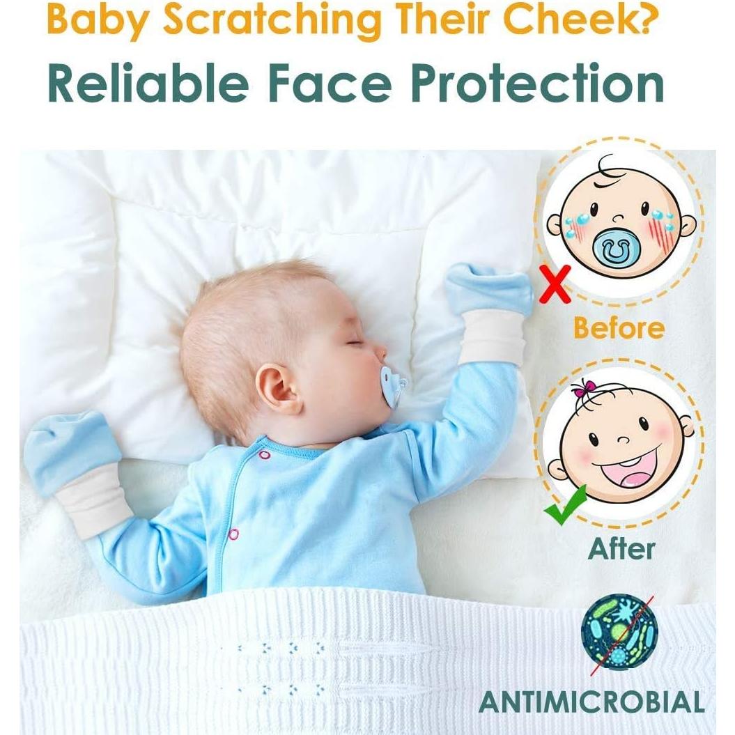 Manoplas Antirrasguños para Bebés One Enjoy - 6 Pares 0-6 Meses