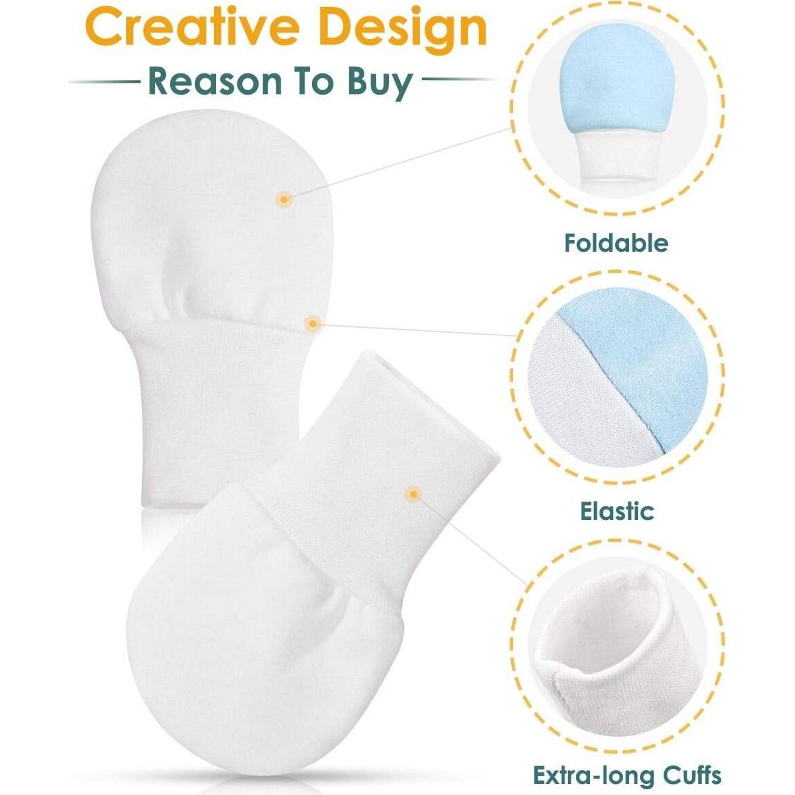 Manoplas Antirrasguños para Bebés One Enjoy - 6 Pares 0-6 Meses