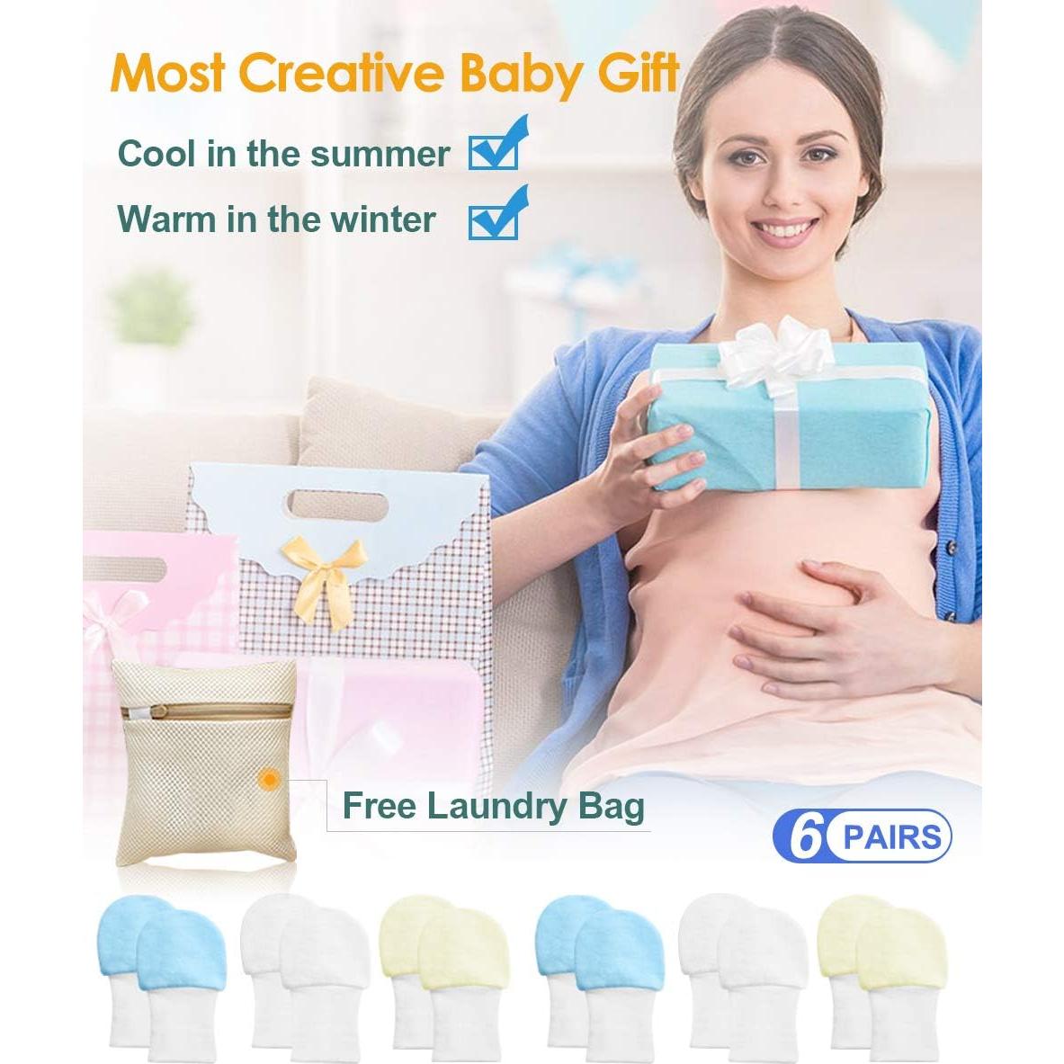 Manoplas Antirrasguños para Bebés One Enjoy - 6 Pares 0-6 Meses