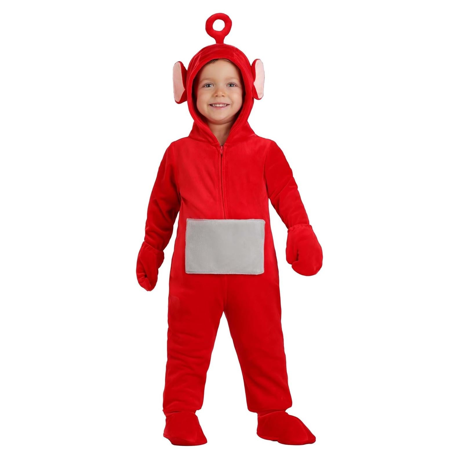 Disfraz Teletubbies Po Bebé 2T Mono Peluche con Capucha