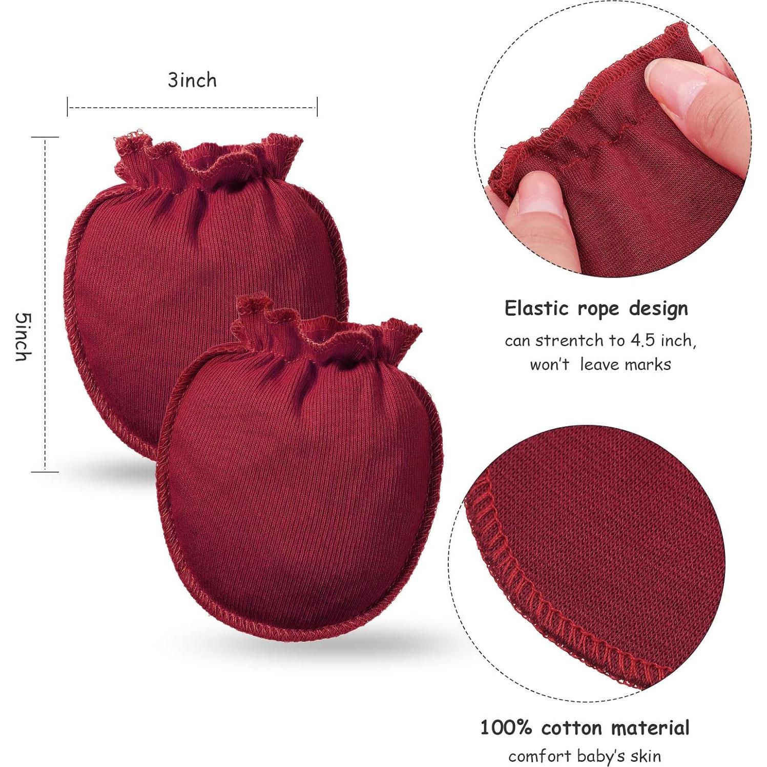 Conjunto 18 Piezas Diademas, Manoplas y Calcetines Bebé Geyoga