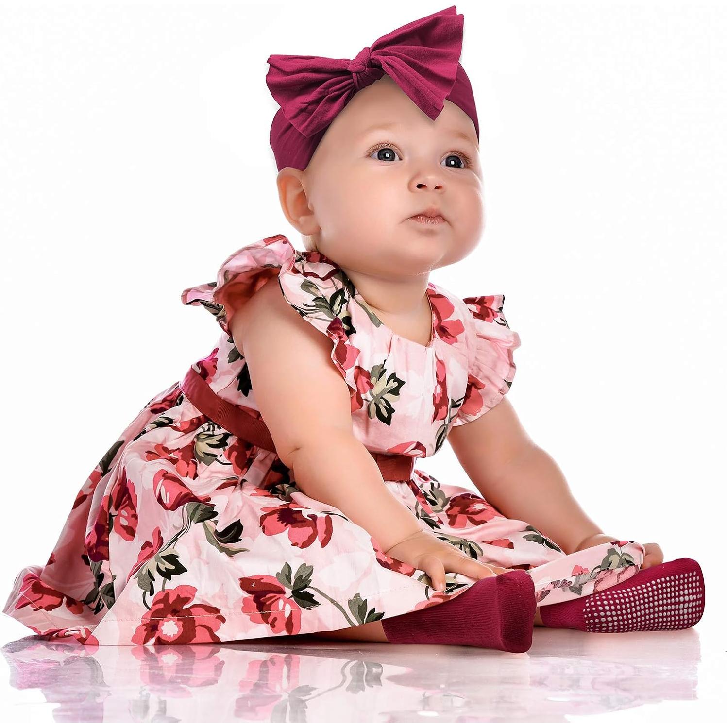 Conjunto 18 Piezas Diademas, Manoplas y Calcetines Bebé Geyoga