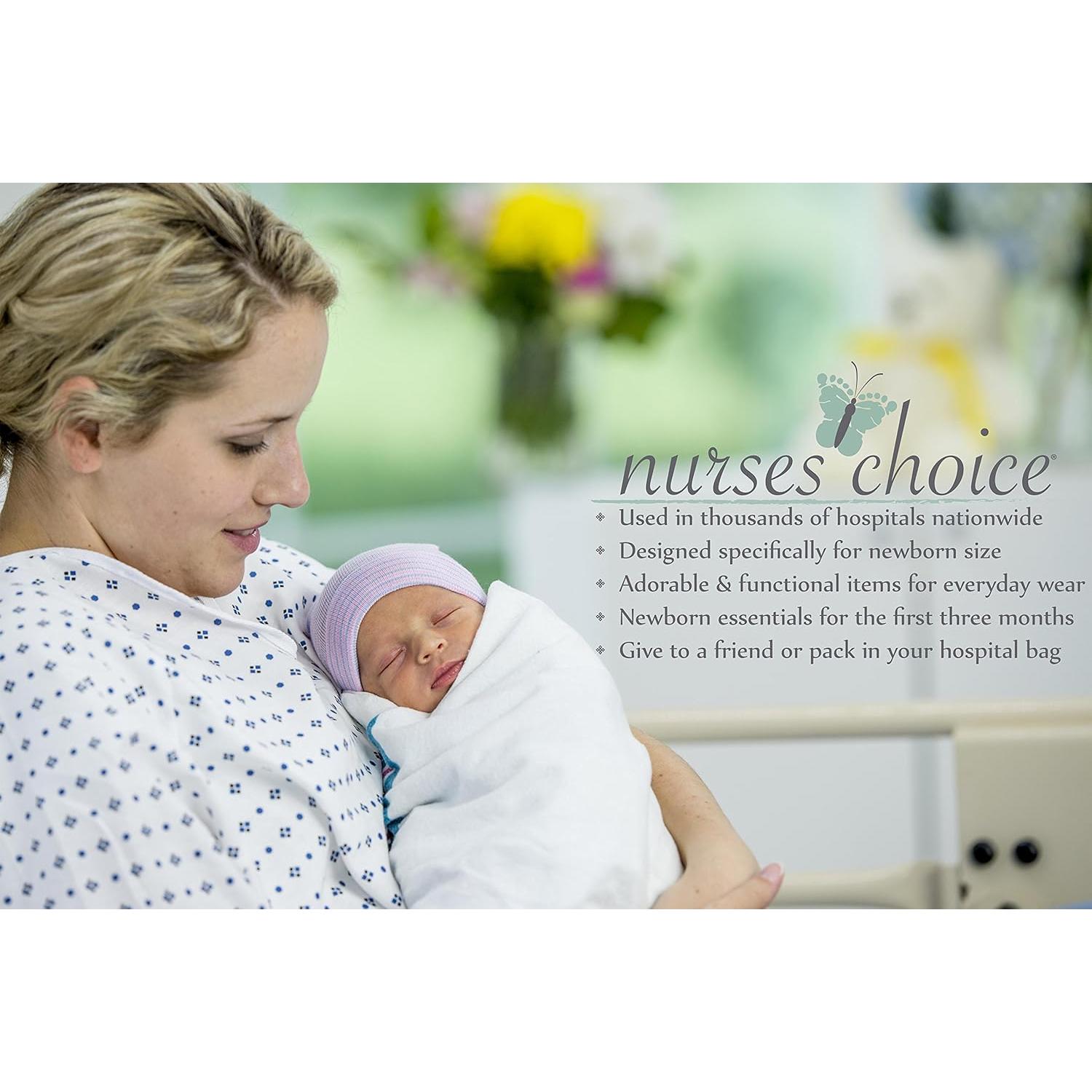 Conjunto de Sombrero y Mitones para Bebé Recién Nacido - 5 Piezas