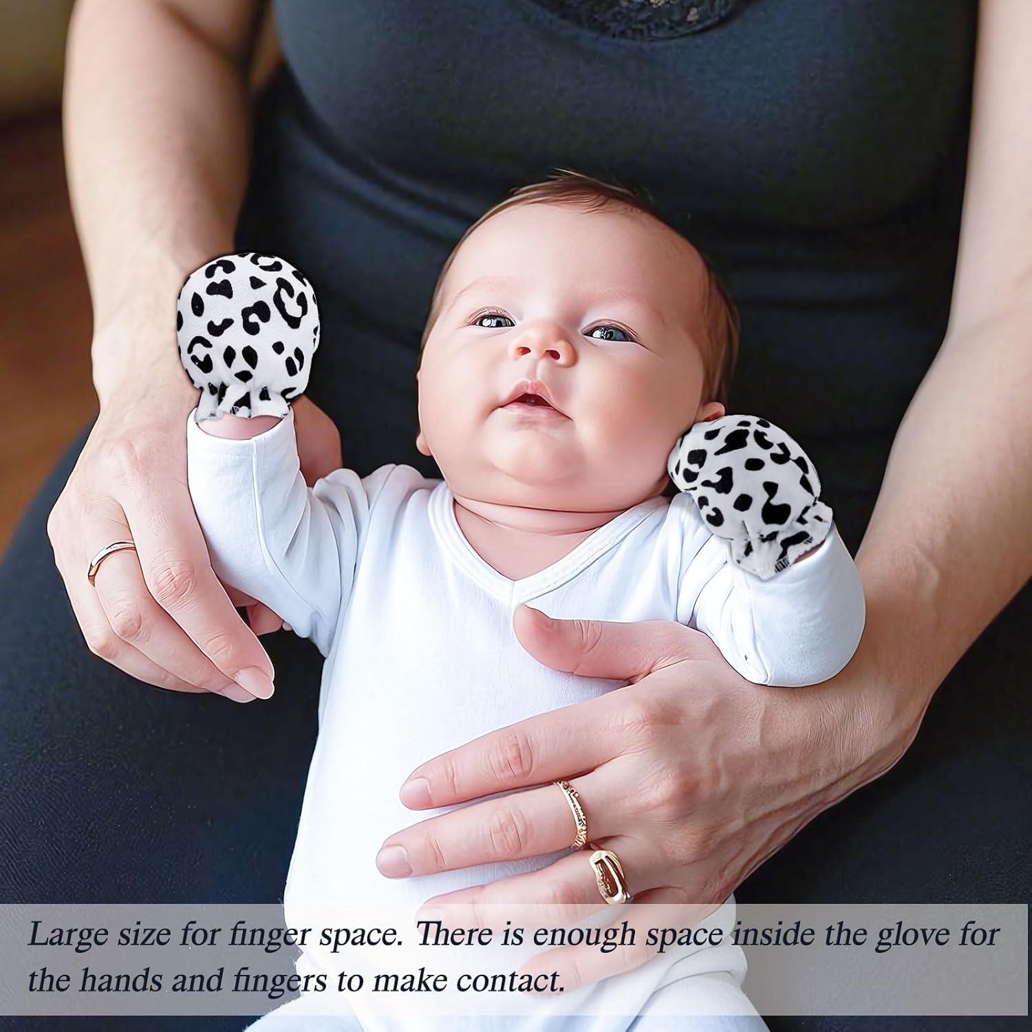 Manoplas para Bebé 0-6 Meses Flagsky 100% Algodón - 6 Pares