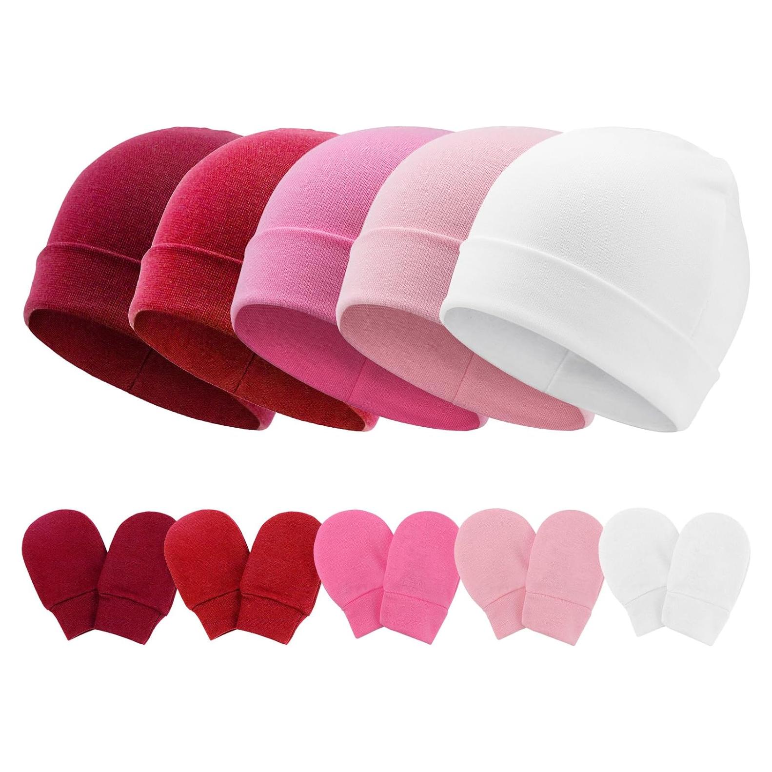 Conjunto de Gorro Beanie y Manoplas AQOKKA 0-6 Meses