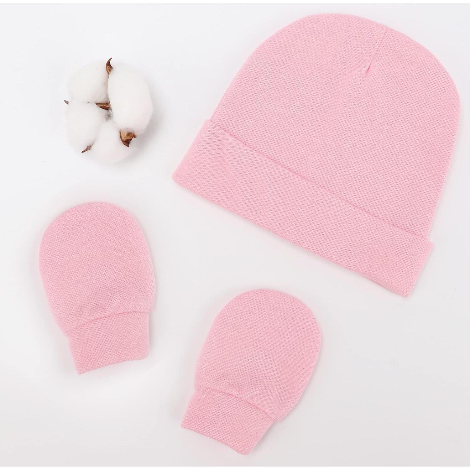 Conjunto de Gorro Beanie y Manoplas AQOKKA 0-6 Meses