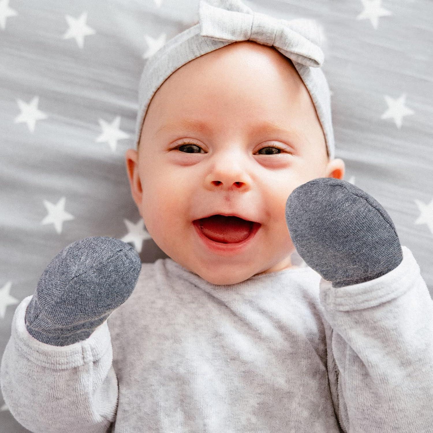 18 Pares Manoplas Sin Rasguños Bebés Geyoga 0-6 Meses