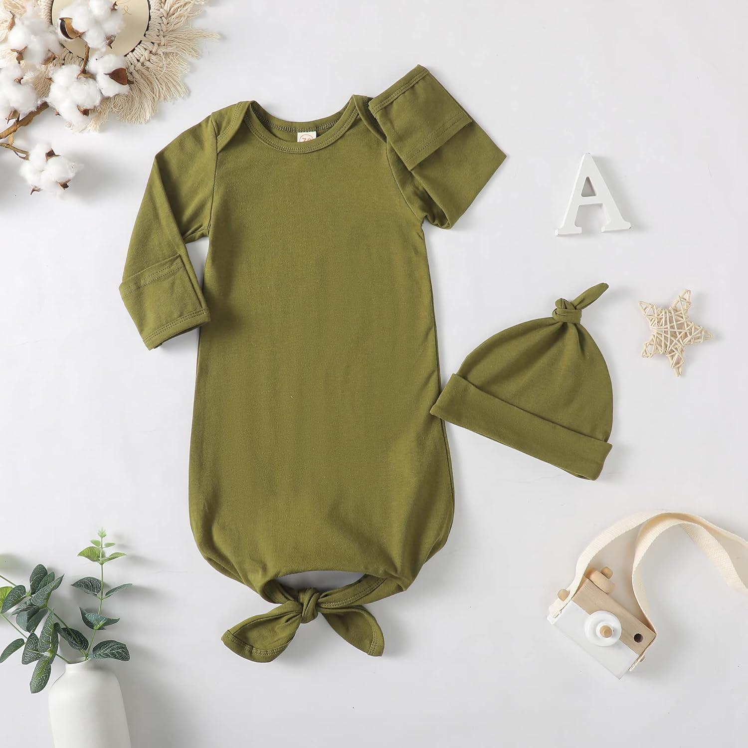 Trajes de Bebé OPAWO con Nudos y Sombrero 0-3 Meses