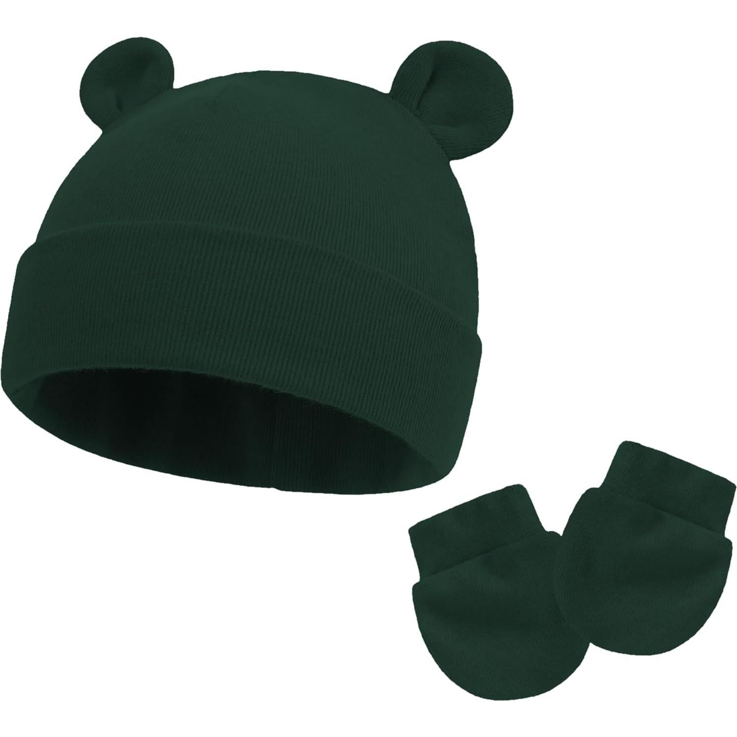 Conjunto Gorro y Manoplas Bebé UTTPLL Algodón 0-6 meses