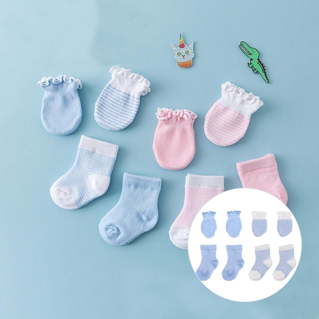 Conjunto de Calcetines y Guantes Bebé BESPORTBLE 4 Pairs