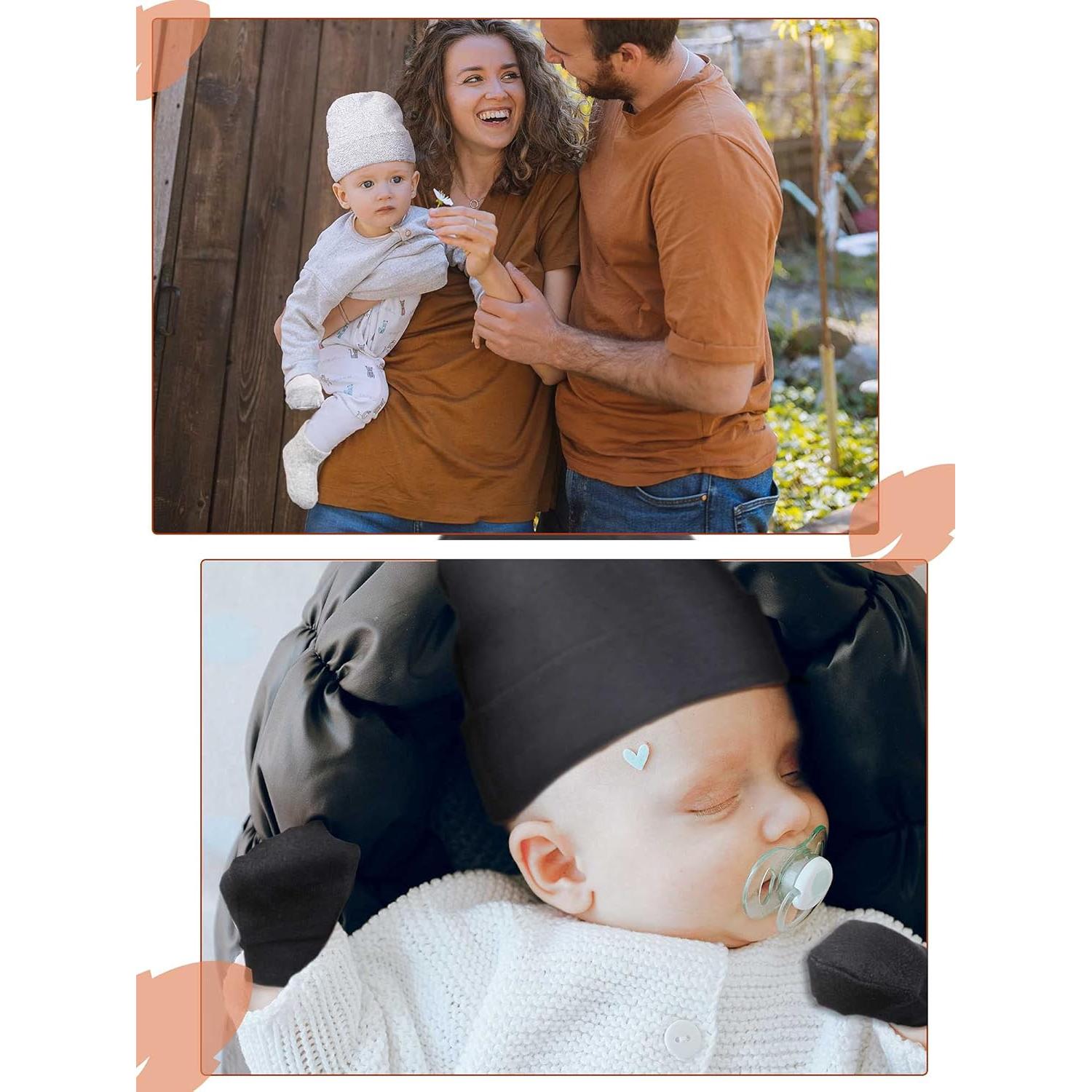 Conjunto de Gorro Beanie, Manoplas y Calcetines Bebé Algodón