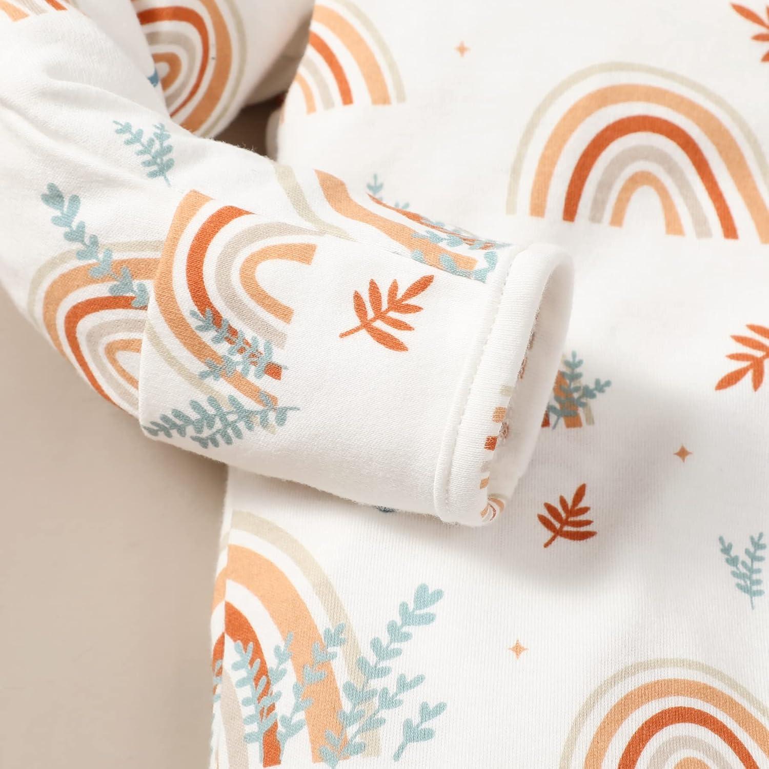 Bodysuit Kimono Bebé DEFAHN 3-Pack 100% Algodón Recién Nacido