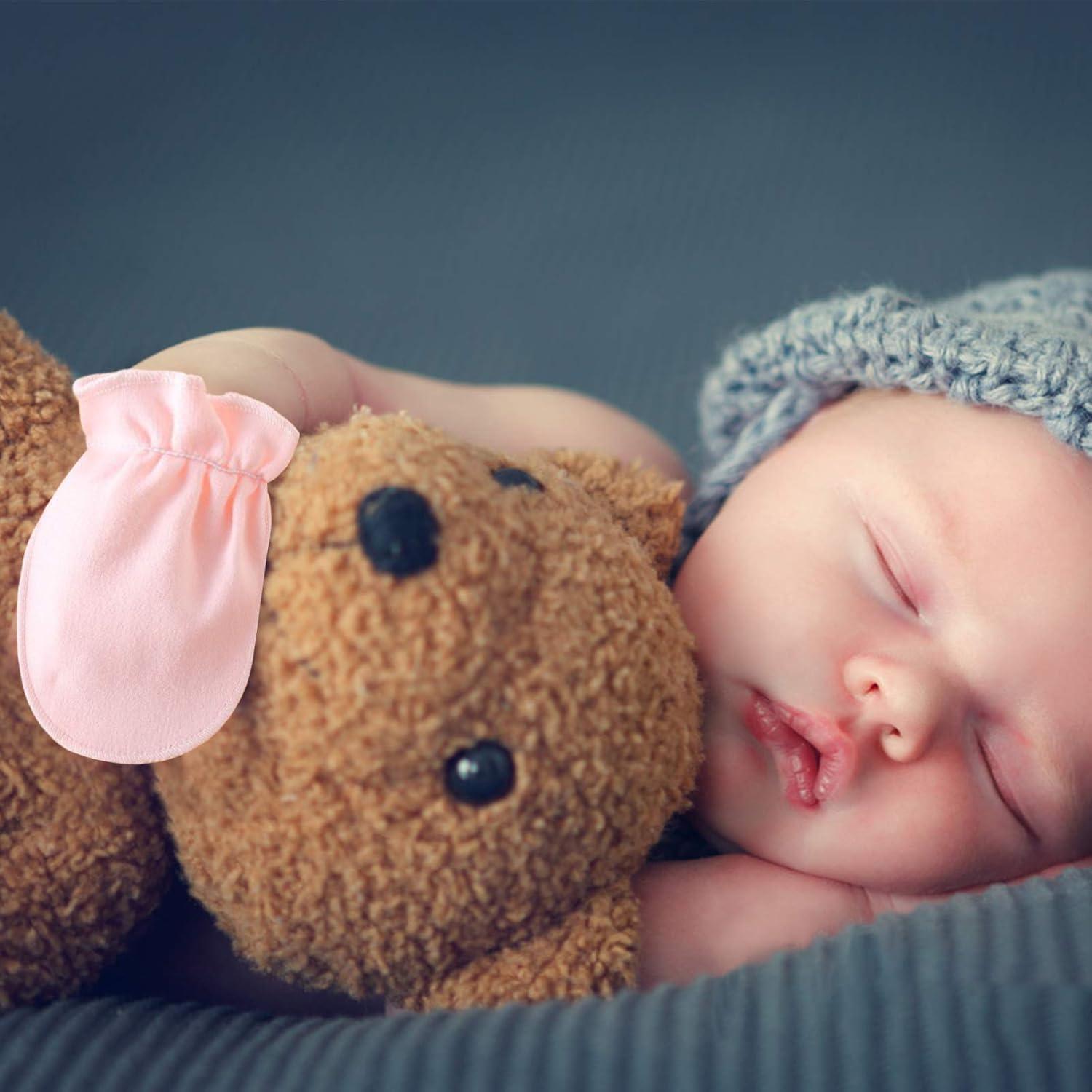 Manoplas para Bebés Recién Nacidos Algodón 0-6 Meses