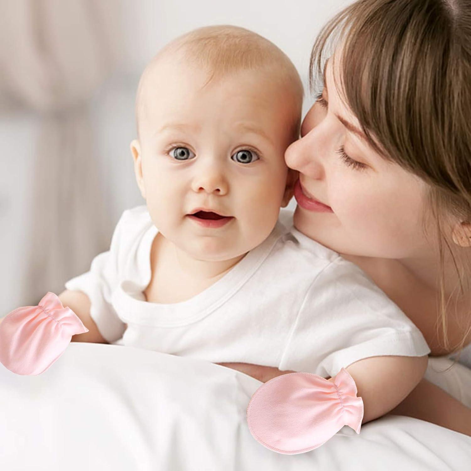 Manoplas para Bebés Recién Nacidos Algodón 0-6 Meses