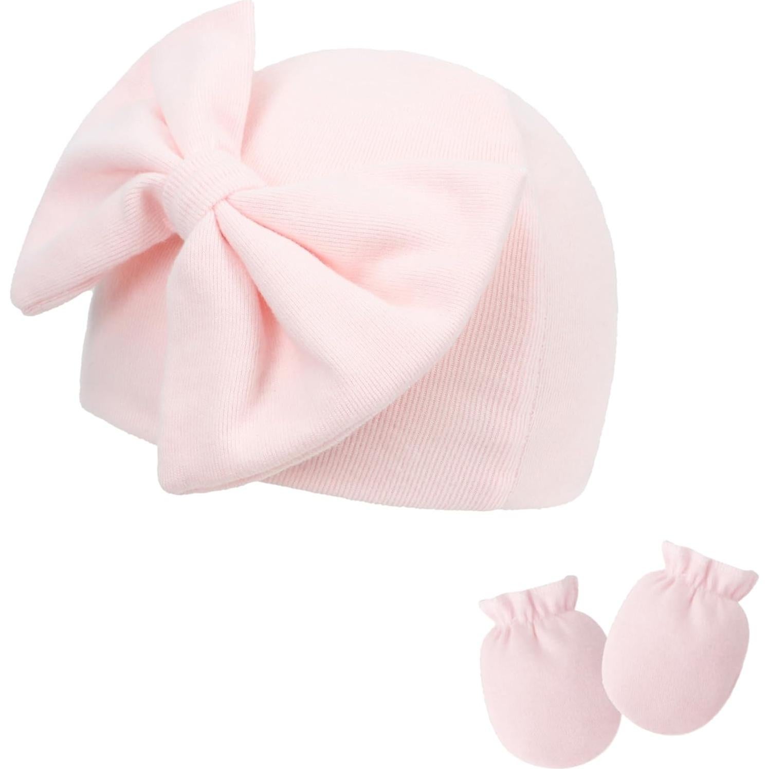 Gorro y Mitones para Recién Nacido UTTPLL 0-6 Meses Rojo