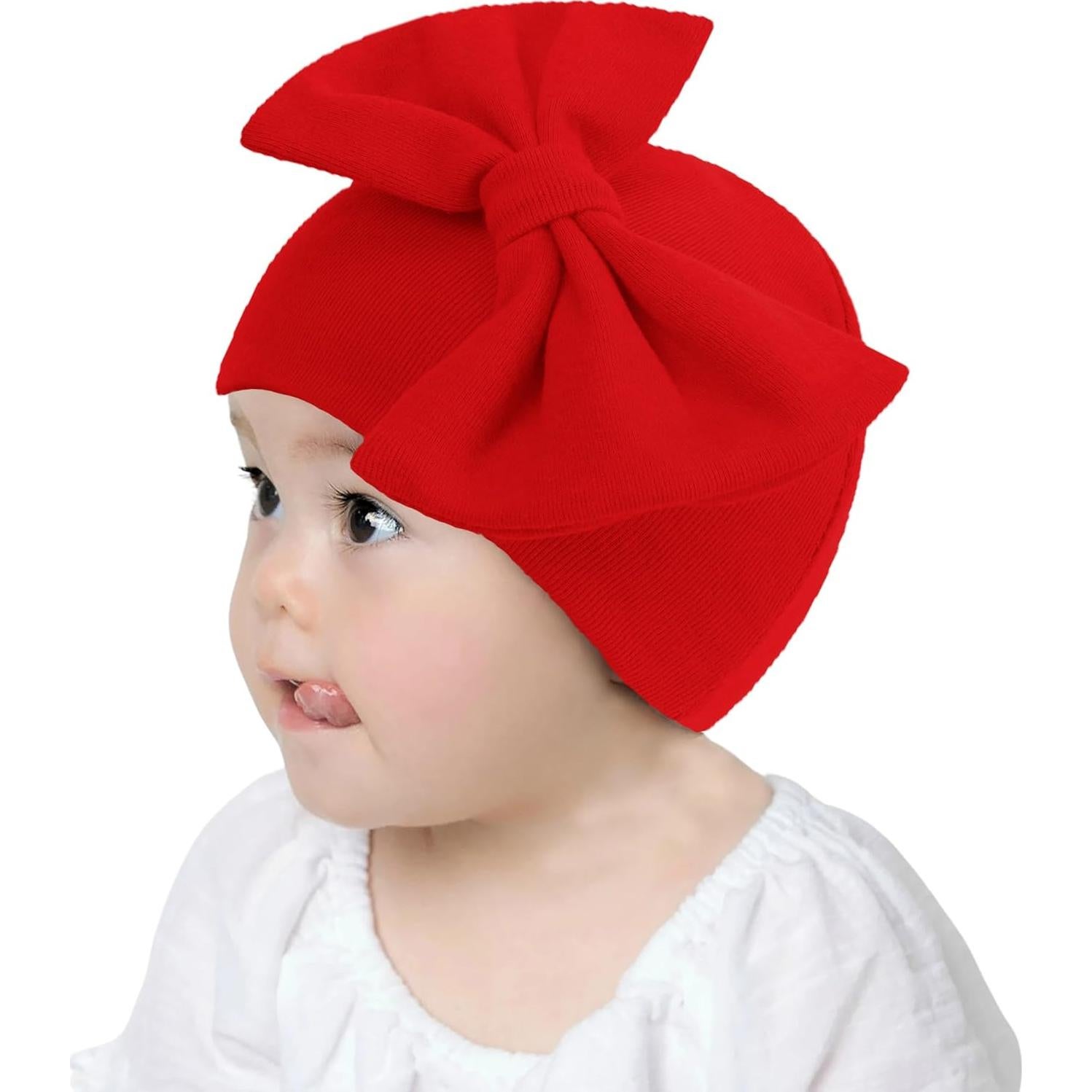 Gorro y Mitones para Recién Nacido UTTPLL 0-6 Meses Rojo