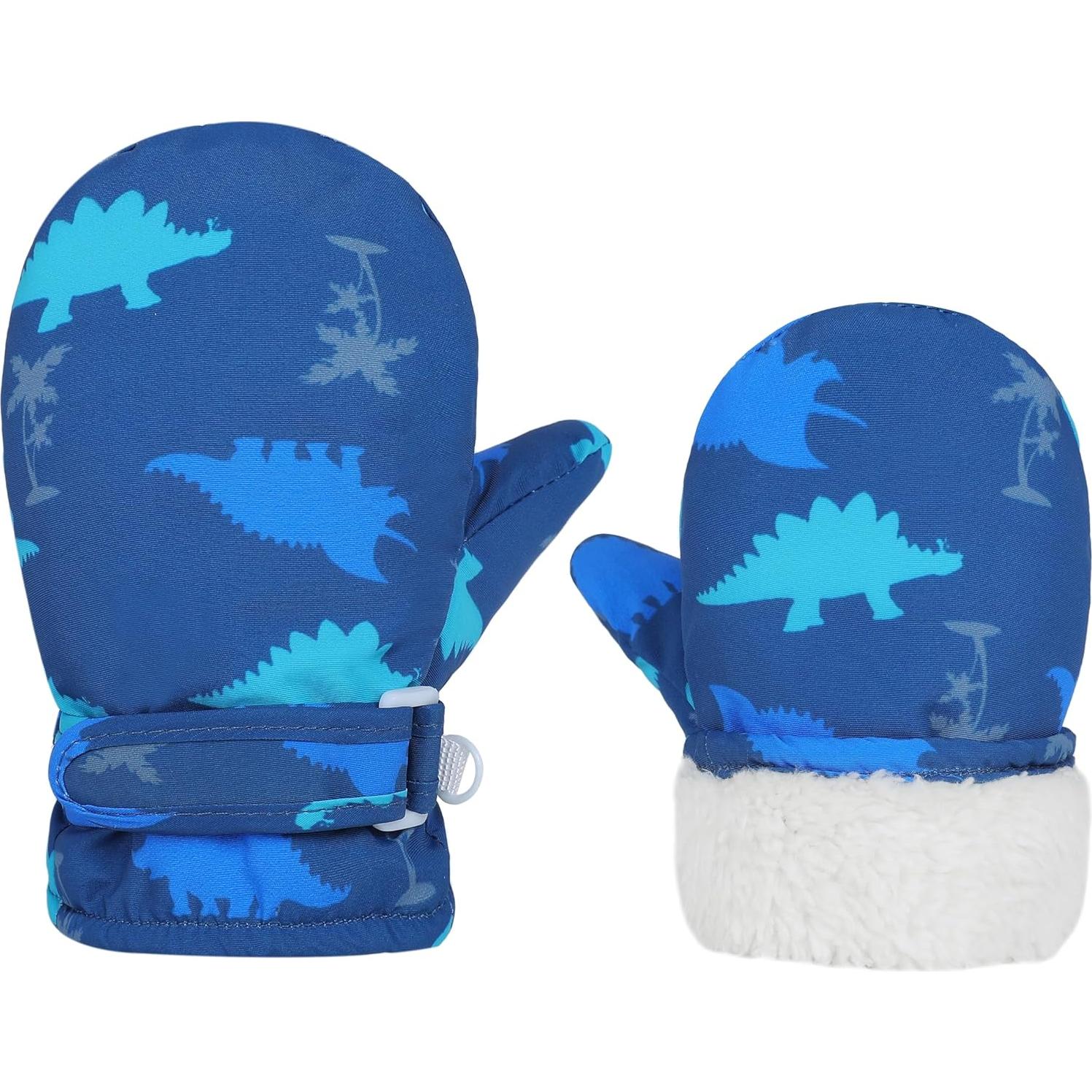 Guantes Mitones de Invierno para Bebés - Forro Polar Impermeable