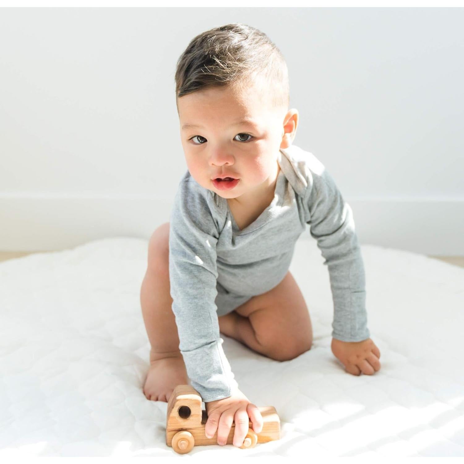 Conjunto de 4 Bodysuits Clásicos Unisex Goobie Baby 100% Algodón