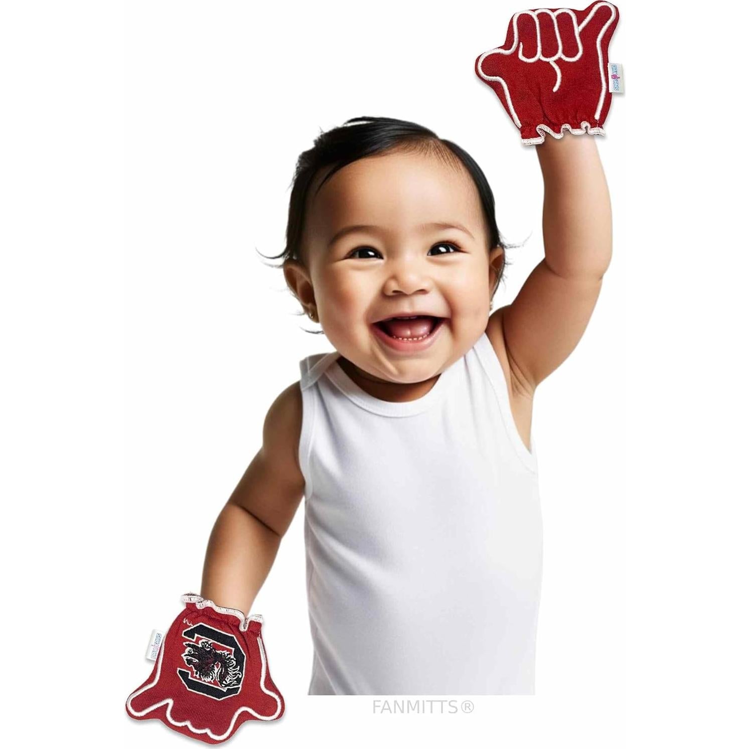 Mitones Protectores para Bebé Day1Fans Gamecocks 0-3 Meses