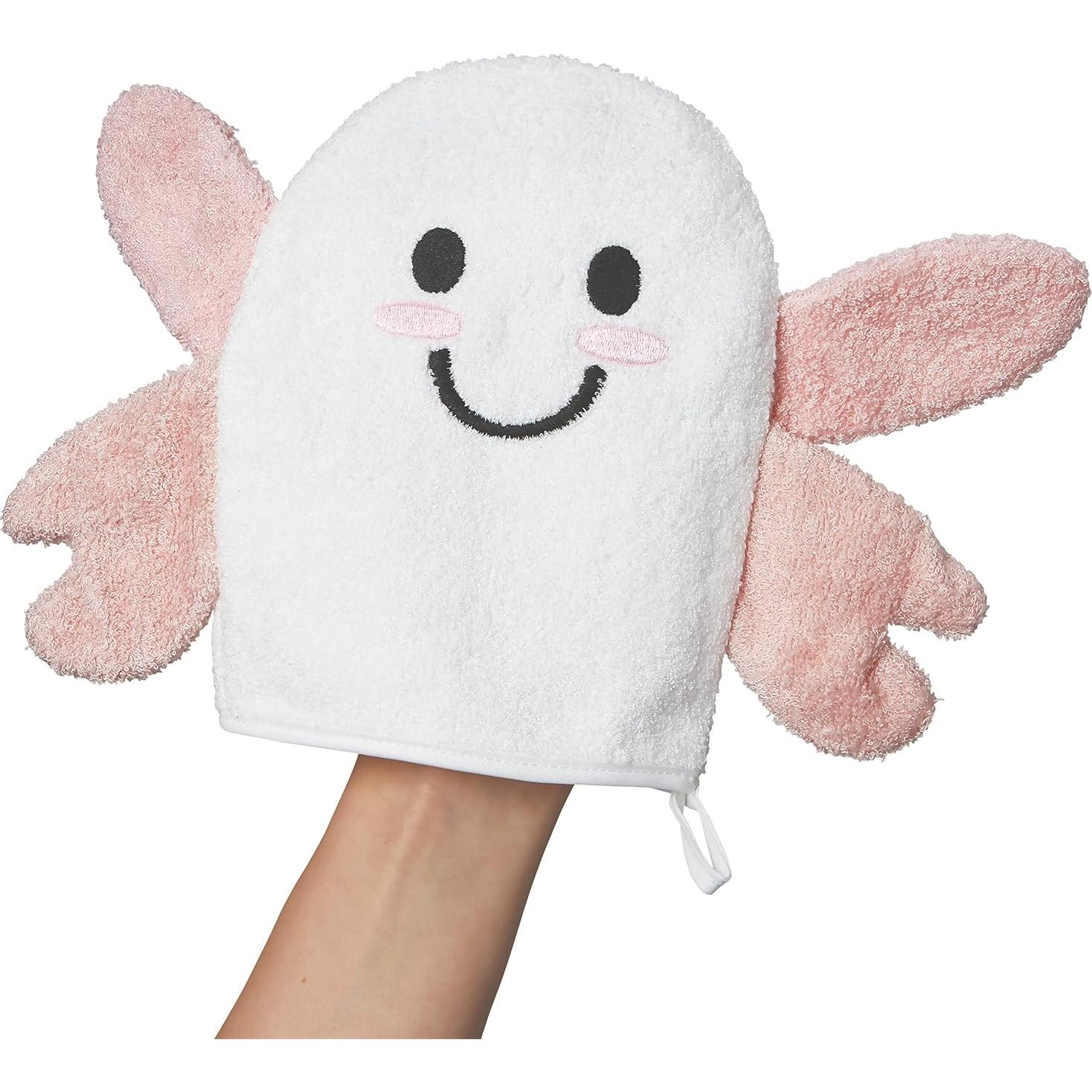 Mitón de Baño Unisex C.R. Gibson Mariposa 100% Algodón 16.83x19.05cm