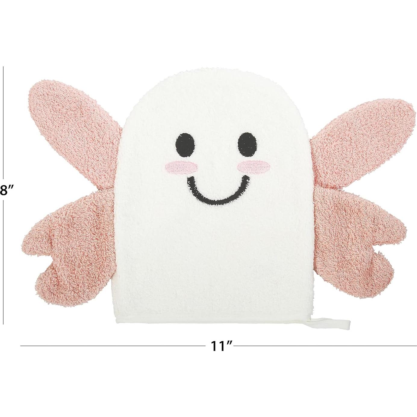 Mitón de Baño Unisex C.R. Gibson Mariposa 100% Algodón 16.83x19.05cm