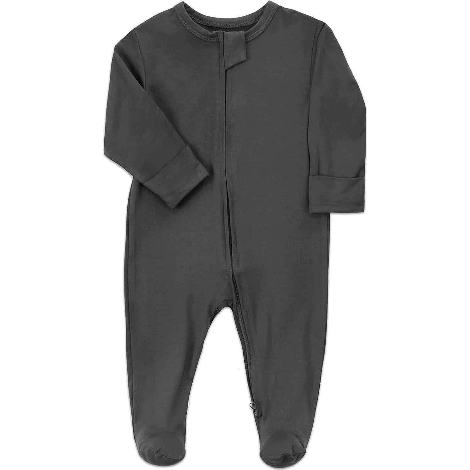 Pijamas para Bebé Aablexema 3pcs Rayón de Bambú 0-3 Meses