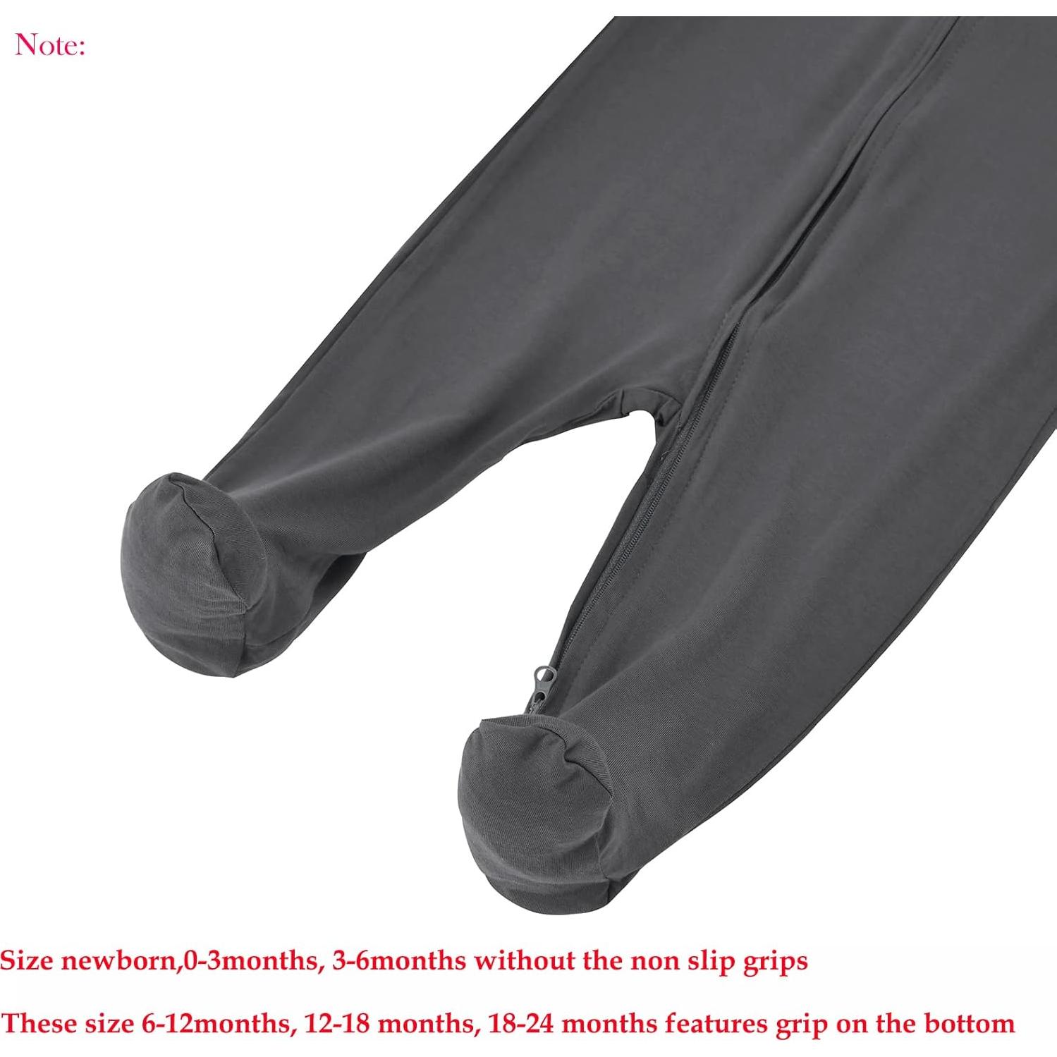 Pijamas para Bebé Aablexema 3pcs Rayón de Bambú 0-3 Meses