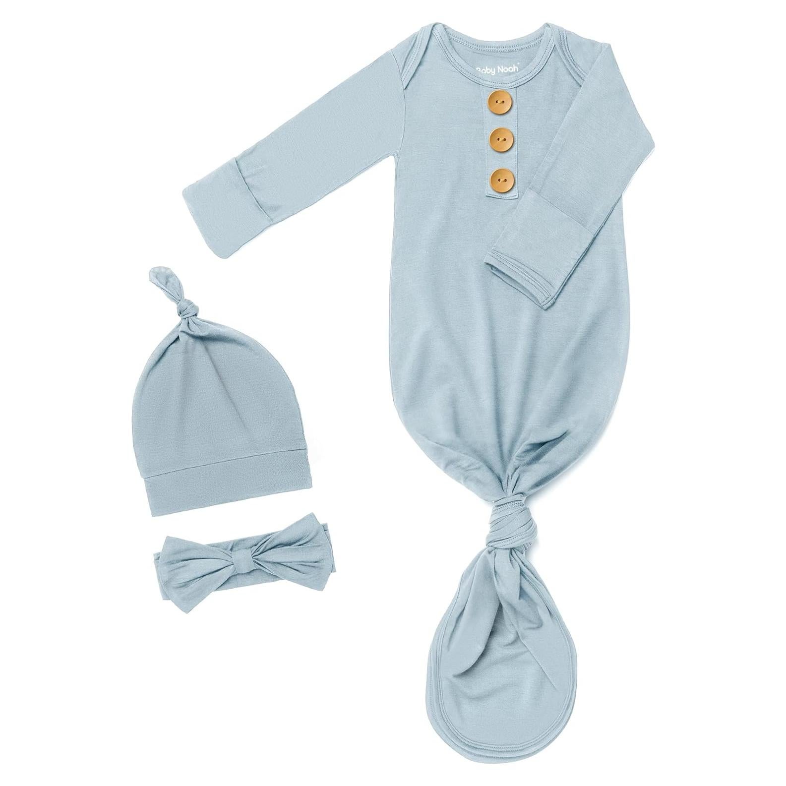 Conjunto de Vestido Suave Baby Noah para Recién Nacido Azul