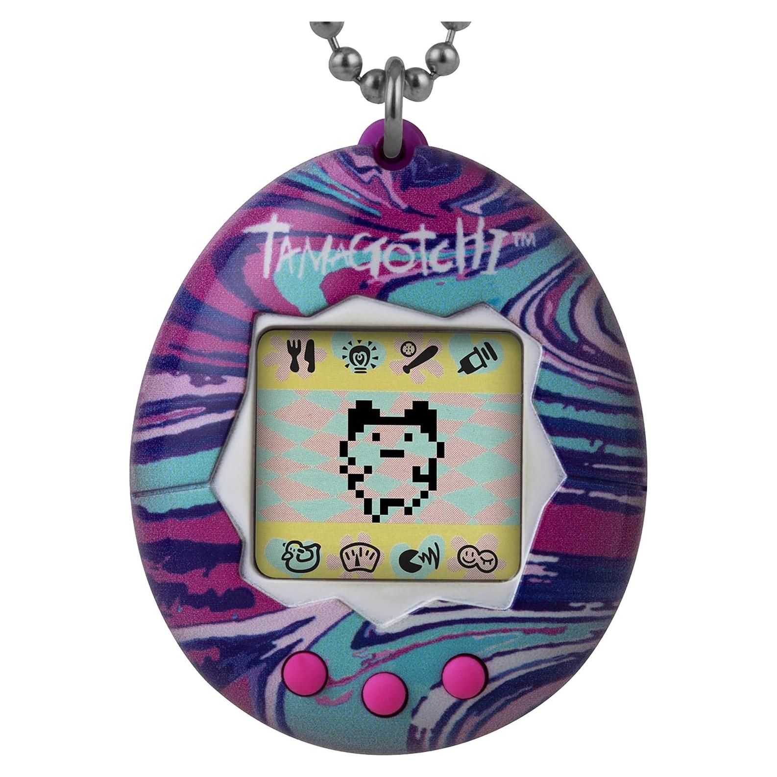Tamagotchi Original Carcasa Mármol Púrpura Bandai