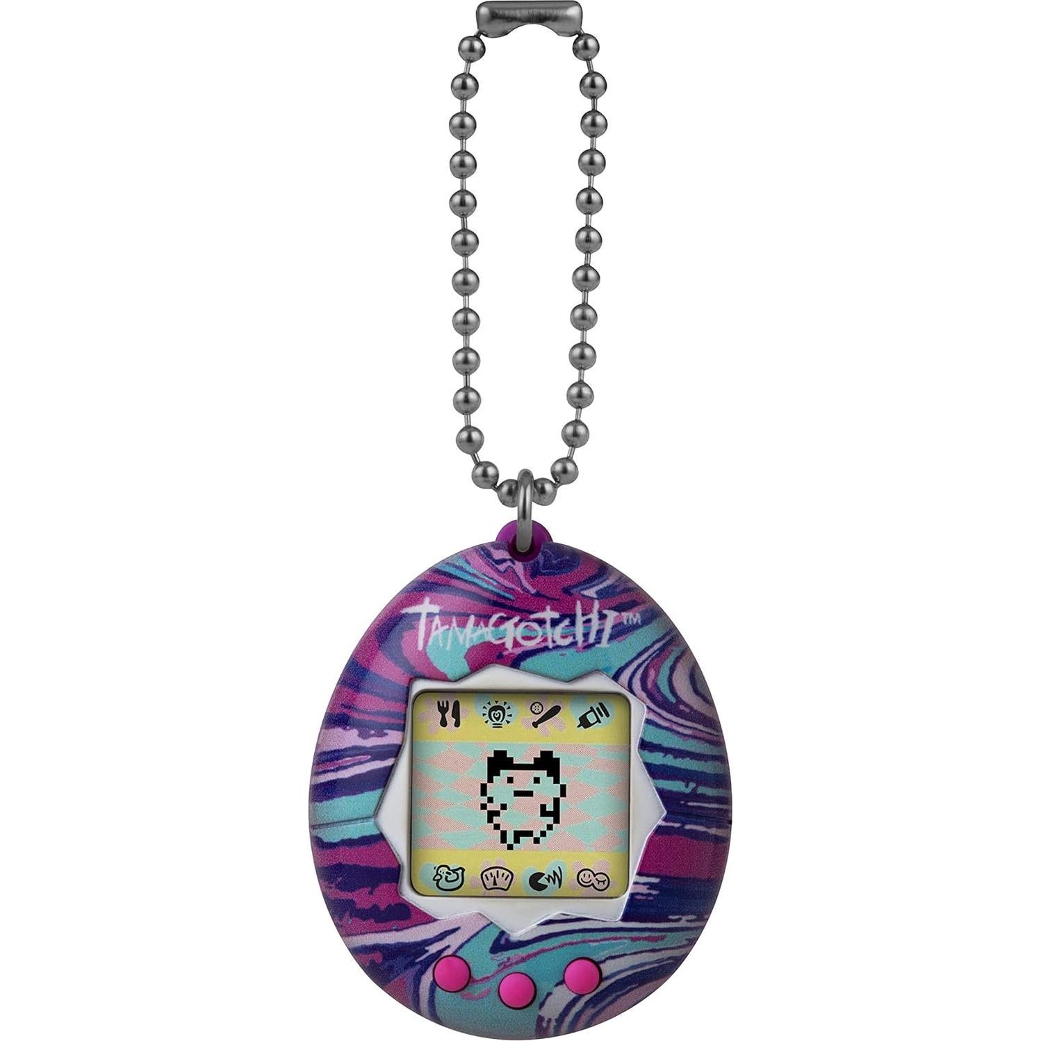 Tamagotchi Original Carcasa Mármol Púrpura Bandai