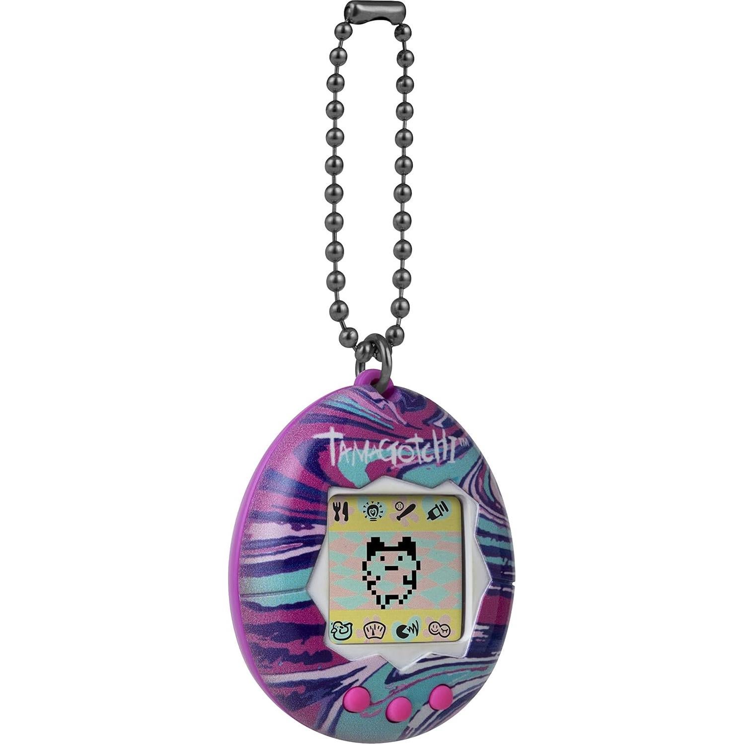 Tamagotchi Original Carcasa Mármol Púrpura Bandai