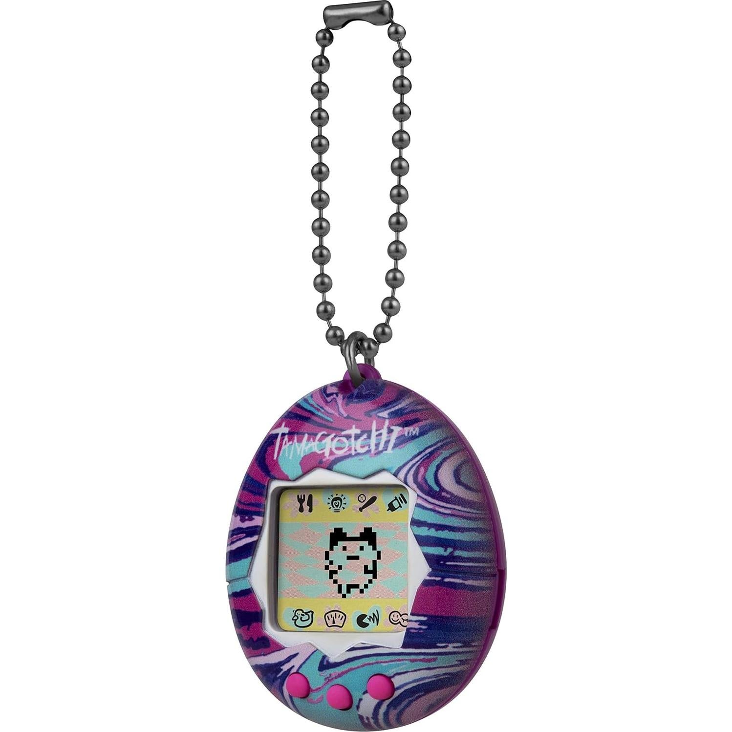 Tamagotchi Original Carcasa Mármol Púrpura Bandai