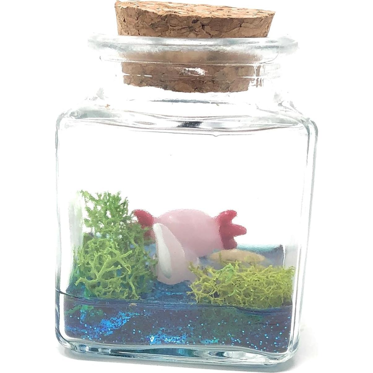 Mini Mascota Axolote Fish Belli con Certificado de Adopción