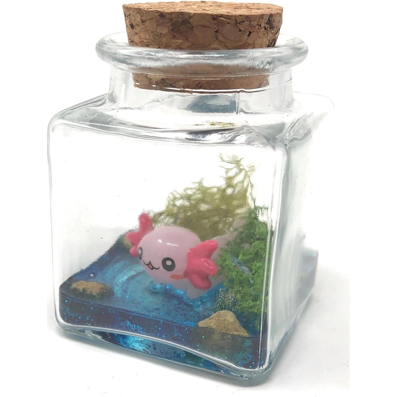 Mini Mascota Axolote Fish Belli con Certificado de Adopción