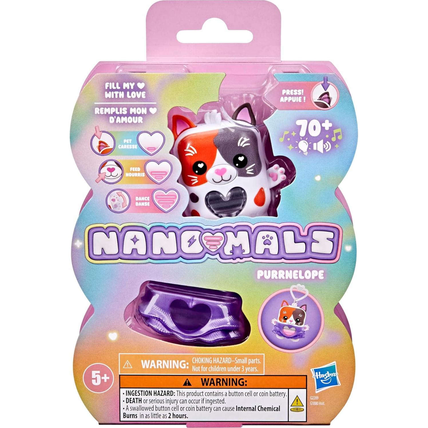 Nano-mals Purrnelope Gatita Calico Interactiva 70+ Respuestas