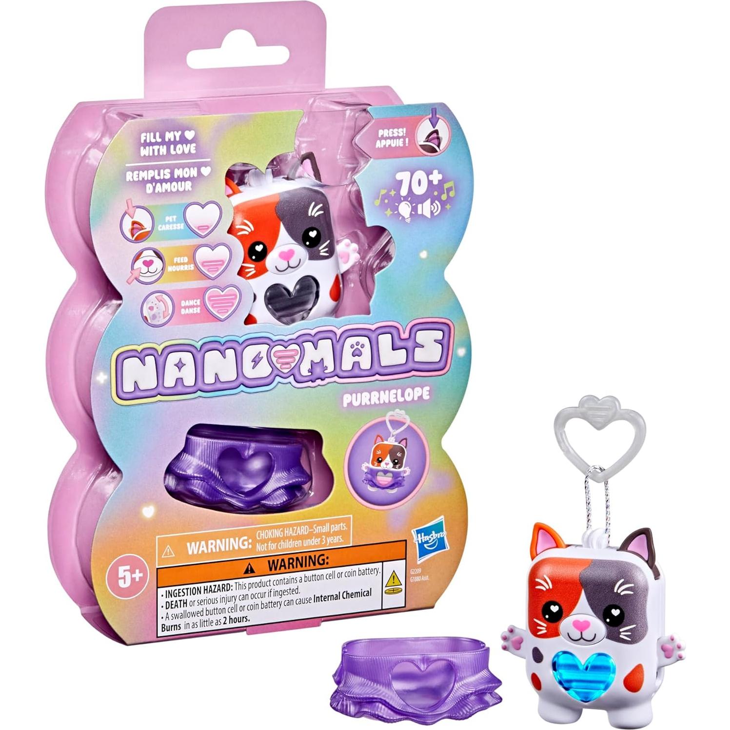Nano-mals Purrnelope Gatita Calico Interactiva 70+ Respuestas