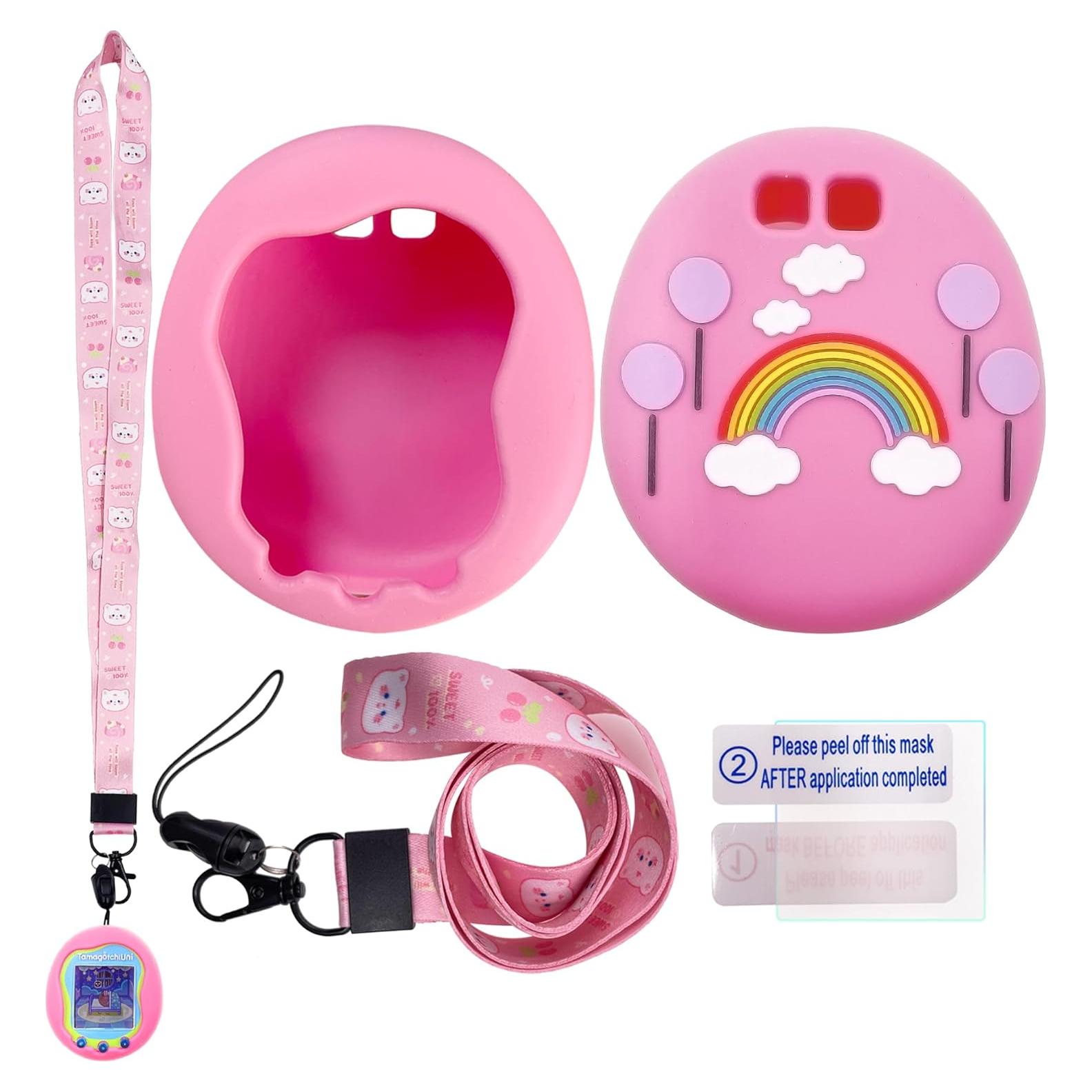 Funda de Silicona Xcivi Rosa con Cordón y Película Protectora